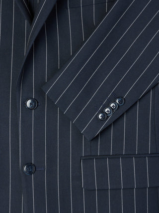 Essential Blazer Navy Stripes Slim