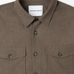 Essential Overshirt Saddle Brown Melange