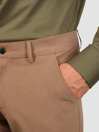 Essential Pants Regular Sand Melange