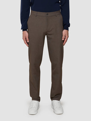 Essential Pants Regular Saddle Brown Melange