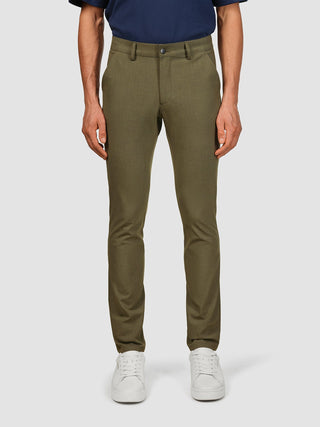 Essential Pants Slim Remote Green Melange