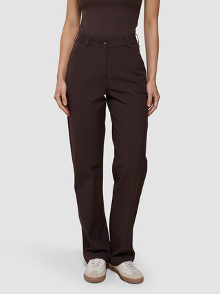 Women's Essential Pants Straight Espresso