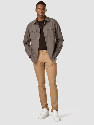 Essential Pants Slim Sand Melange