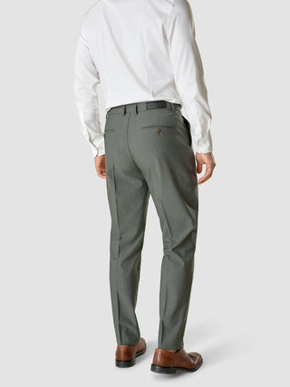 Essential Suit Pants Regular Green Melange