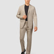 Essential Suit Pants Relaxed Fit Beige Melange