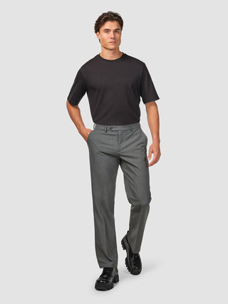 Essential Suit Pants Relaxed Fit Dark Grey Melange
