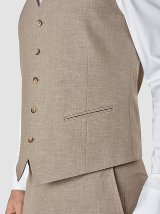 Essential Vest Beige Melange