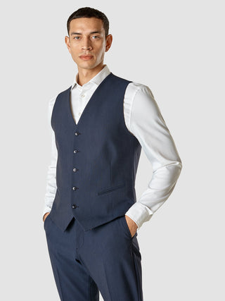 Essential Vest Navy Melange