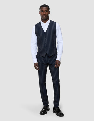 Essential Vest Navy Stripes