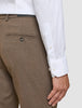 Essential Suit Pants Slim Saddle Brown Melange