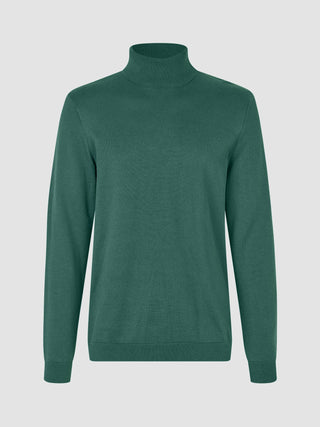 Everyday Knit Turtleneck Shadow Green