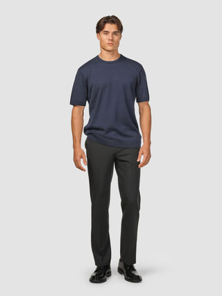Everyday Knit Box Fit T-shirt Navy