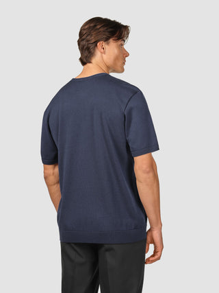 Everyday Knit Box Fit T-shirt Navy