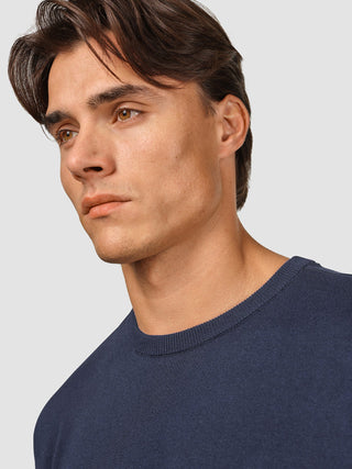 Everyday Knit Box Fit T-shirt Navy