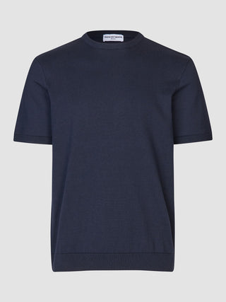 Everyday Knit Box Fit T-shirt Navy