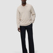 Everyday Knit Long Sleeve Polo Birchwood