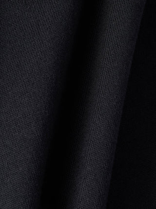 Everyday Knit Long Sleeve Polo Black