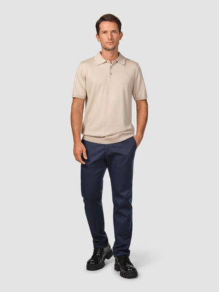 Everyday Knit Short Sleeve Polo Birchwood