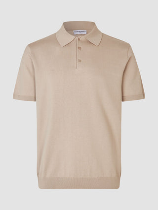 Everyday Knit Short Sleeve Polo Birchwood