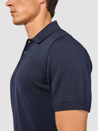 Everyday Knit Short Sleeve Polo Navy