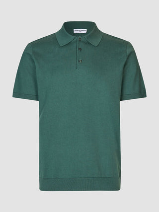 Everyday Knit Short Sleeve Polo Shadow Green