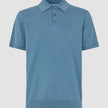Everyday Knit Short Sleeve Polo Blue Mirage