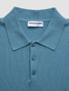 Everyday Knit Short Sleeve Polo Blue Mirage