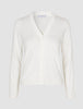 Fine Knit Cardigan Off White