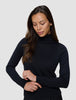 Fine Knit Turtleneck Black