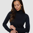 Fine Knit Turtleneck Black