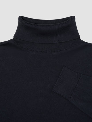 Fine Knit Turtleneck Black