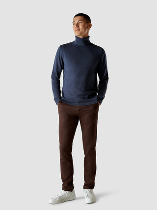 Fine Knit Turtleneck Navy