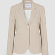 Essential Suit Island Sand Pinstripe Fitted Blazer & Straight Pants