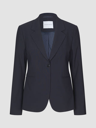 Essential Fitted Blazer Midnight Blue