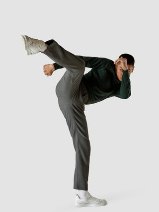 Heavy Edition Pants Slim Dark Grey Melange