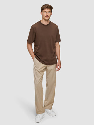 Heavy Box Fit T-shirt Saddle Brown