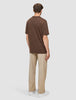 Heavy Box Fit T-shirt Saddle Brown