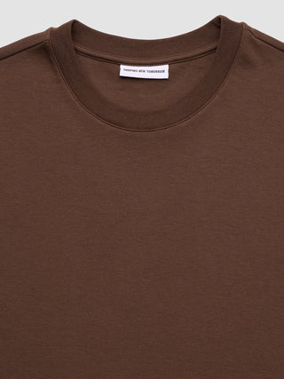 Heavy Box Fit T-shirt Saddle Brown