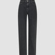 Jeans Straight Washed Black