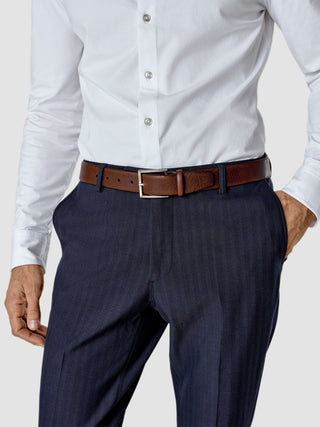 Leather Belt Dark Brown