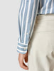 Lightweight Classic Shirt Bold Stripes Light Blue Regular