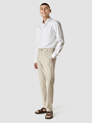 Lightweight Classic Shirt Earth Stripe Slim