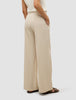 Women's Linen Pants Relaxed Sandy Beige