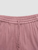 Women's Linen Pants Relaxed Dusty Cerise