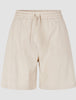 Women's Linen Shorts Relaxed Sandy Beige