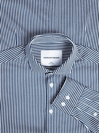 Classic Shirt Navy Stripes Slim