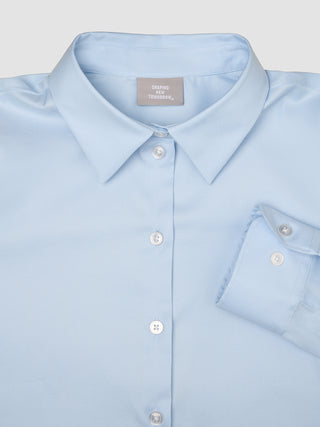 Women's Oxford Shirt Sky Blue Slim
