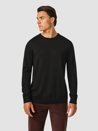 Premium Merino Crewneck Black