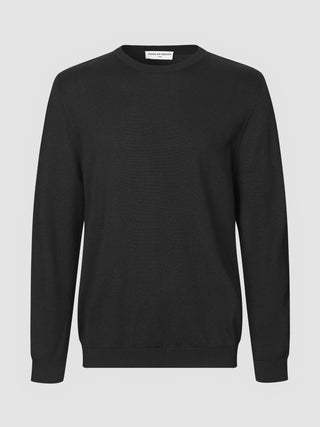 Premium Merino Crewneck Black