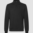 Premium Merino Half Zip Black